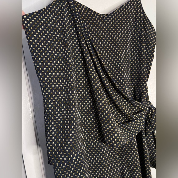 Michael Kors Jump Suit Stretch Rayon/Polyester Women’s Size 1X Navy Print - Picture 2 of 6